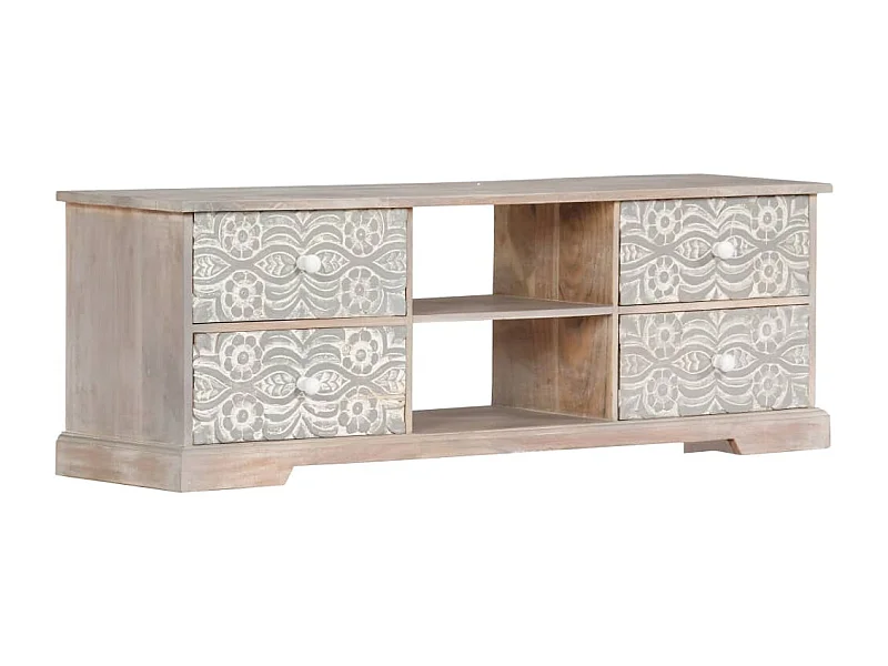 Móvel de TV Buffet de TV design prático 120 cm madeira maciça de acácia 2502281