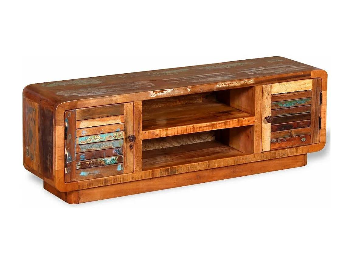 Meuble télé tv bois marron 120 x 30 x 40 cm 2502157