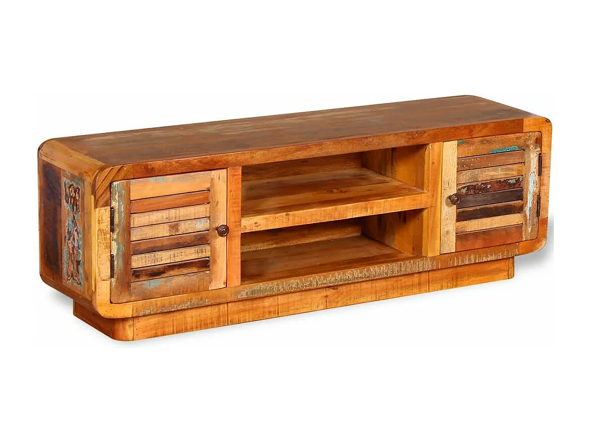 Meuble télé tv bois marron 120 x 30 x 40 cm 2502157