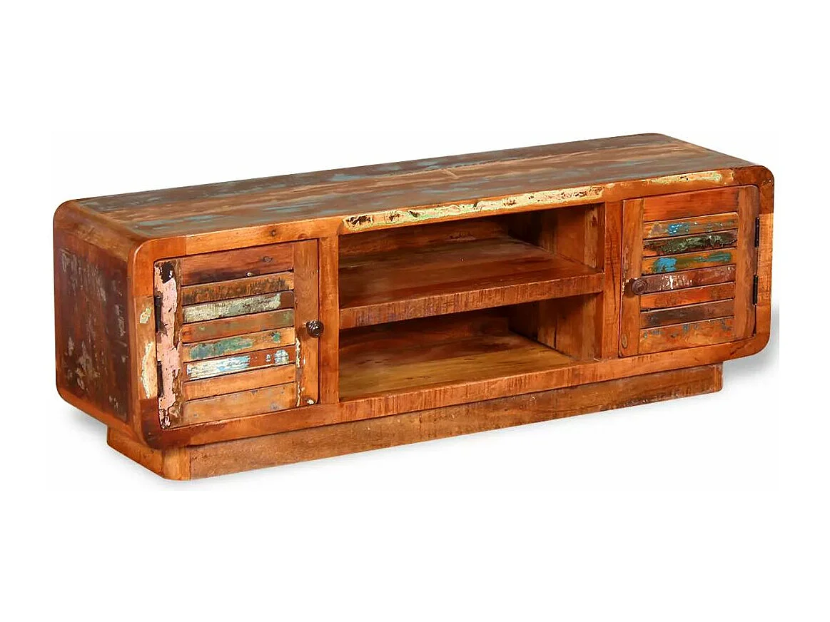 Meuble télé tv bois marron 120 x 30 x 40 cm 2502157