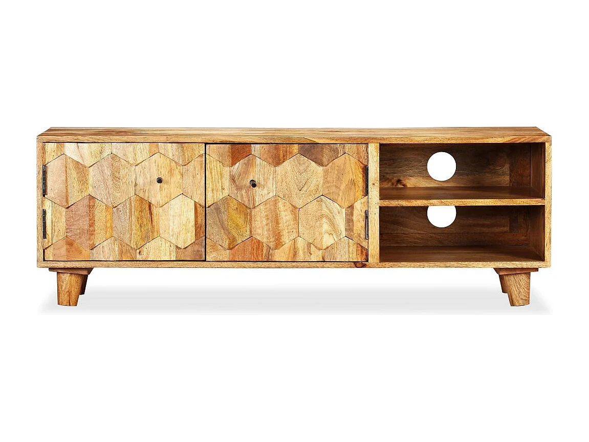 Móvel TV Aparador TV Design TV prático madeira maciça de manga 118 cm 2502169