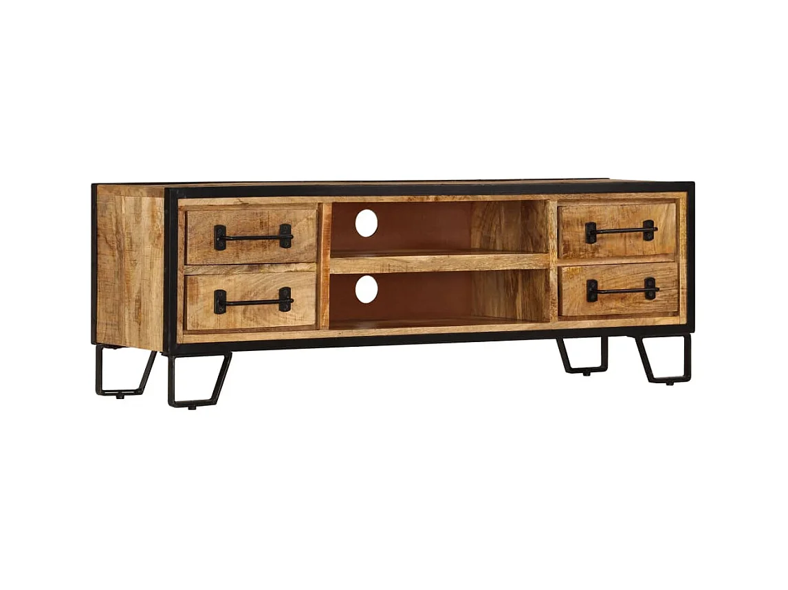 Meuble télé tv bois marron 120 x 30 x 40 cm 2502106