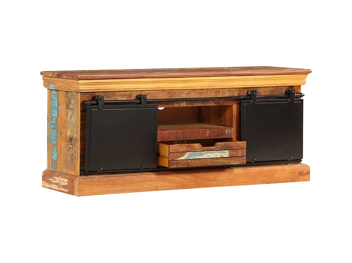 Mueble TV Buffet TV diseño práctico 110 cm madera maciza recuperada 2502287