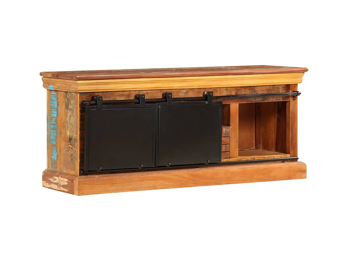 Mueble TV Buffet TV diseño práctico 110 cm madera maciza recuperada 2502287