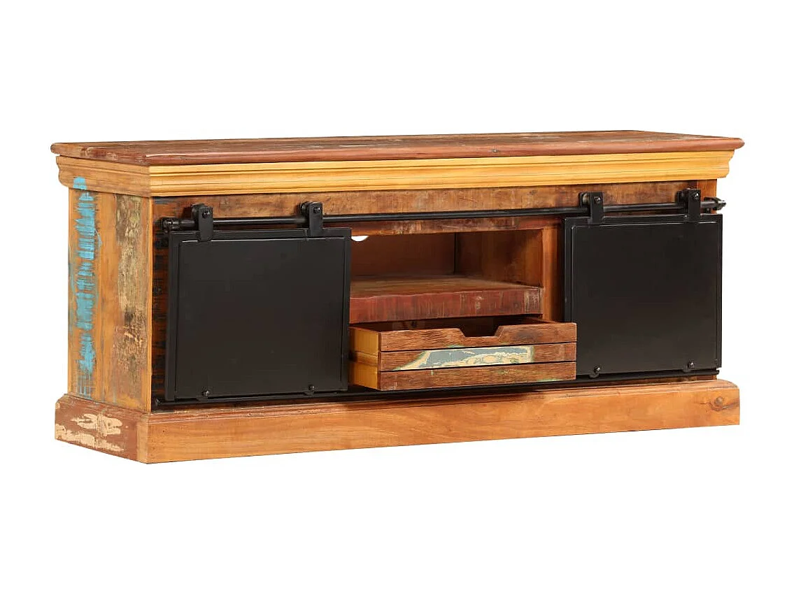 Mueble TV Buffet TV diseño práctico 110 cm madera maciza recuperada 2502287