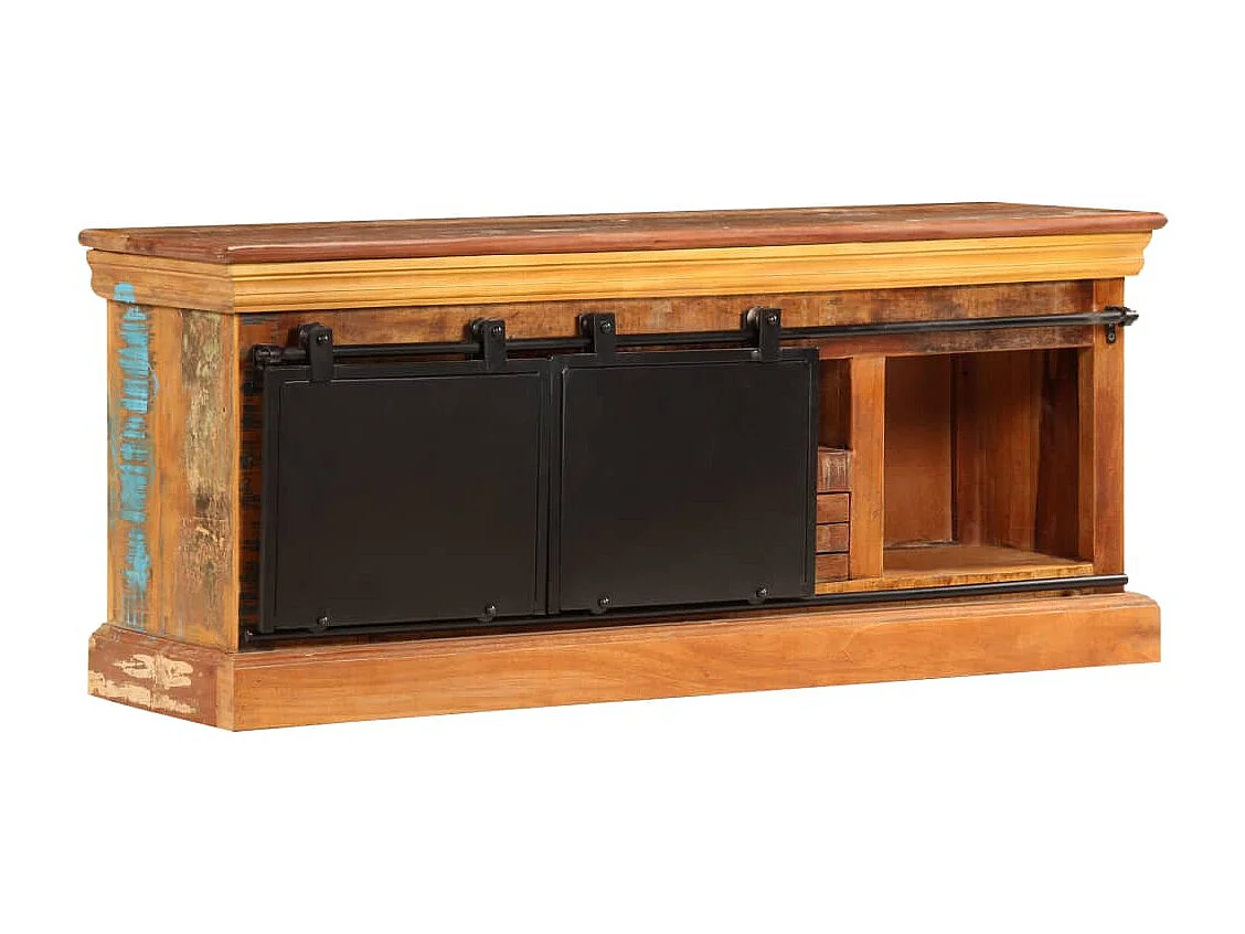 Mueble TV Buffet TV diseño práctico 110 cm madera maciza recuperada 2502287