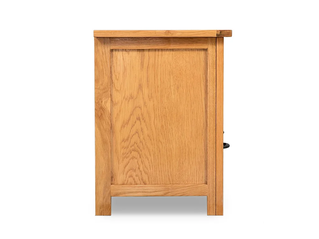 Meuble télé tv bois beige 90 x 35 x 48 cm 2502089