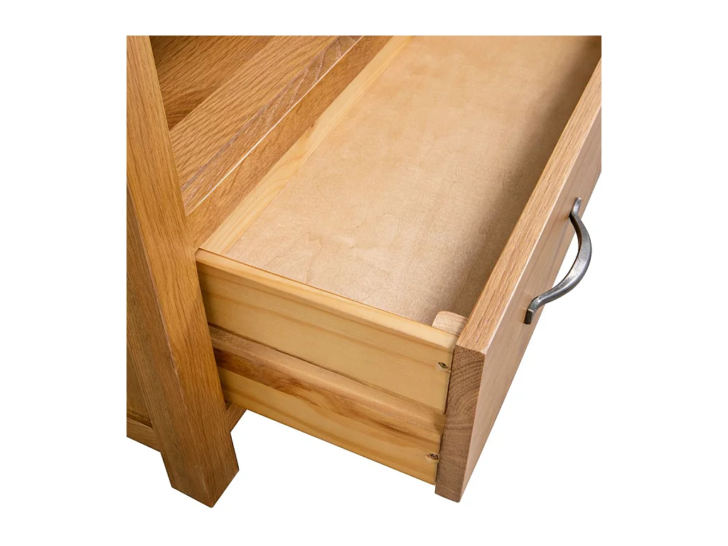 Meuble télé tv bois beige 90 x 35 x 48 cm 2502089