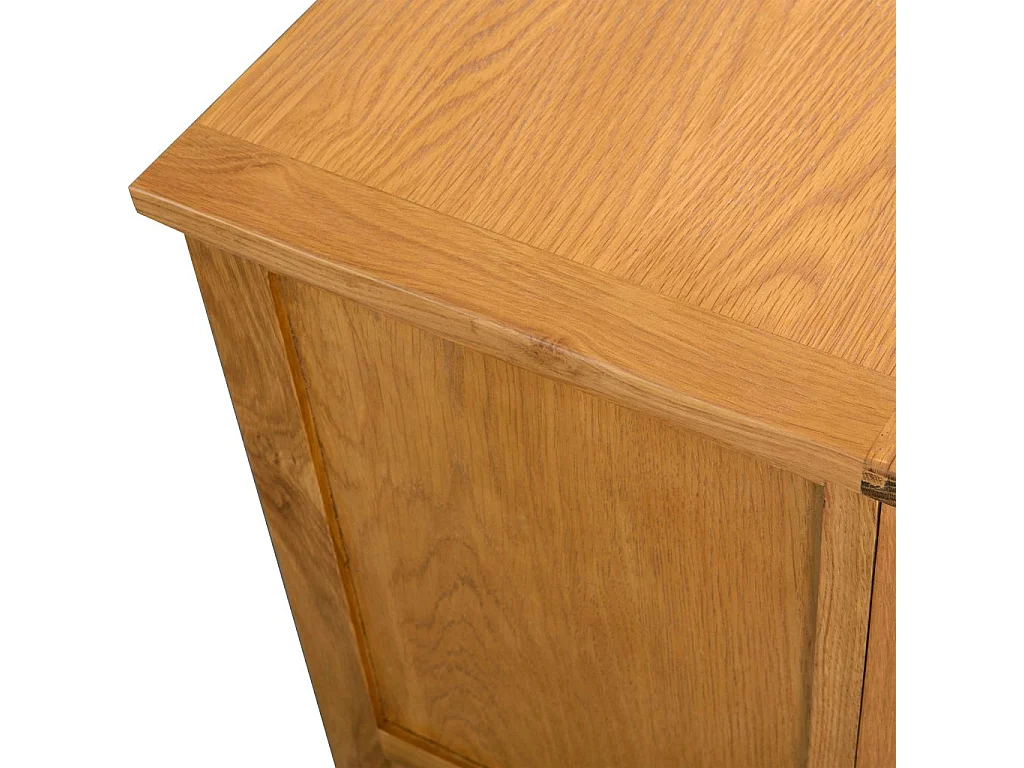 Mobile TV credenza TV design pratico 90 cm legno massello di rovere 2502089