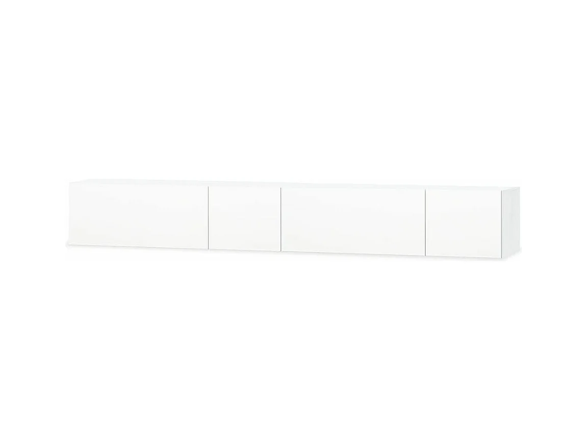 Móvel de TV aparador de TV design prático 2 peças aglomerado 12 cm branco brilhante 2502080