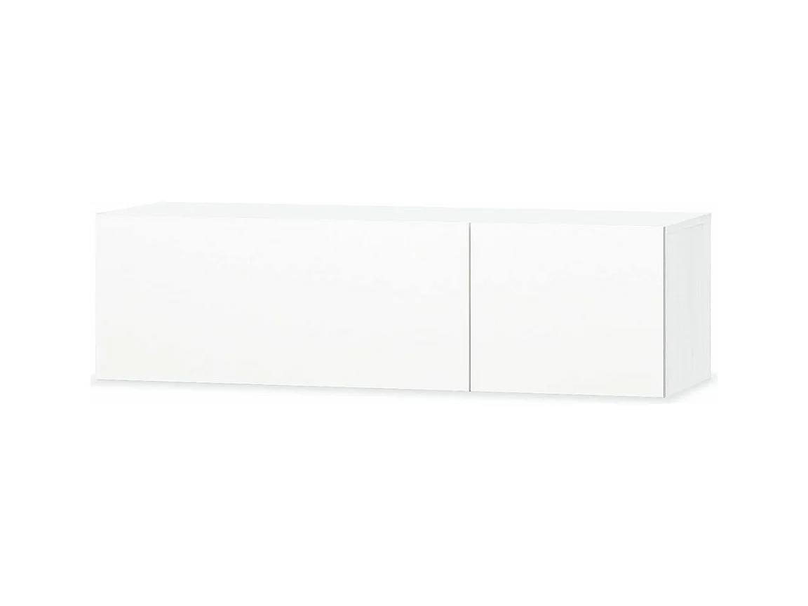 Móvel de TV aparador de TV design prático 2 peças aglomerado 12 cm branco brilhante 2502080