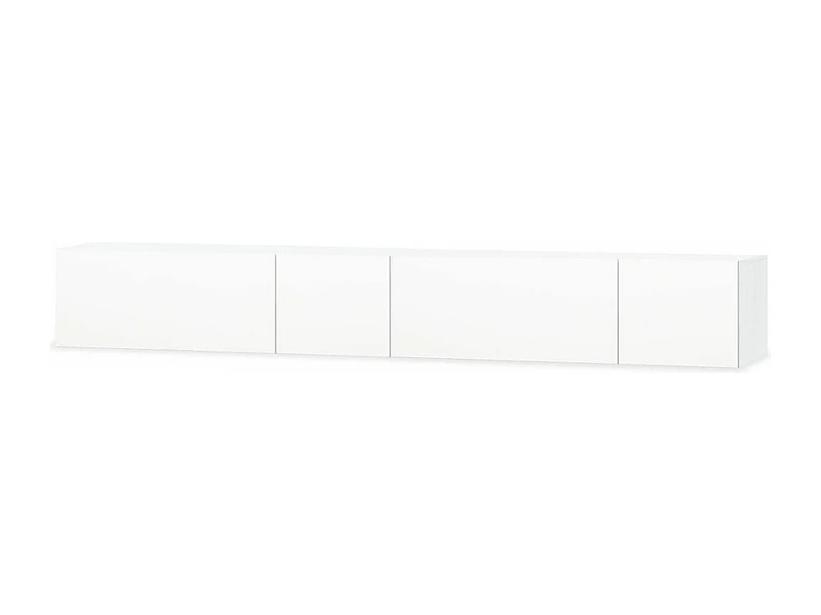 Mueble de TV Aparador de TV Diseño práctico 2 piezas Aglomerado 12 cm Blanco brillante 2502080
