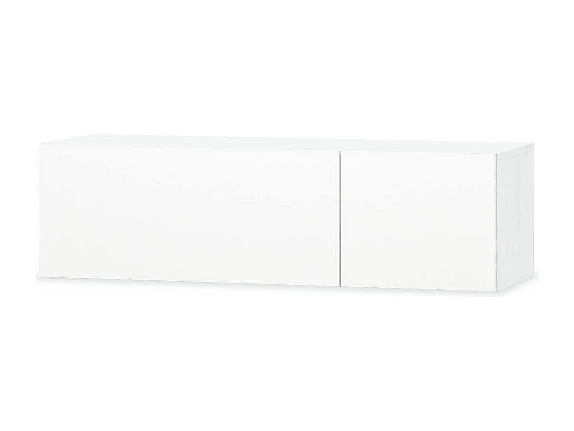 Mueble de TV Aparador de TV Diseño práctico 2 piezas Aglomerado 12 cm Blanco brillante 2502080