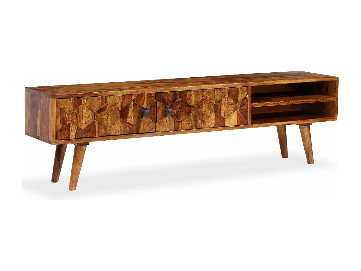 Mueble para TV Buffet para TV diseño práctico madera maciza de sheesham 140 cm 2502180