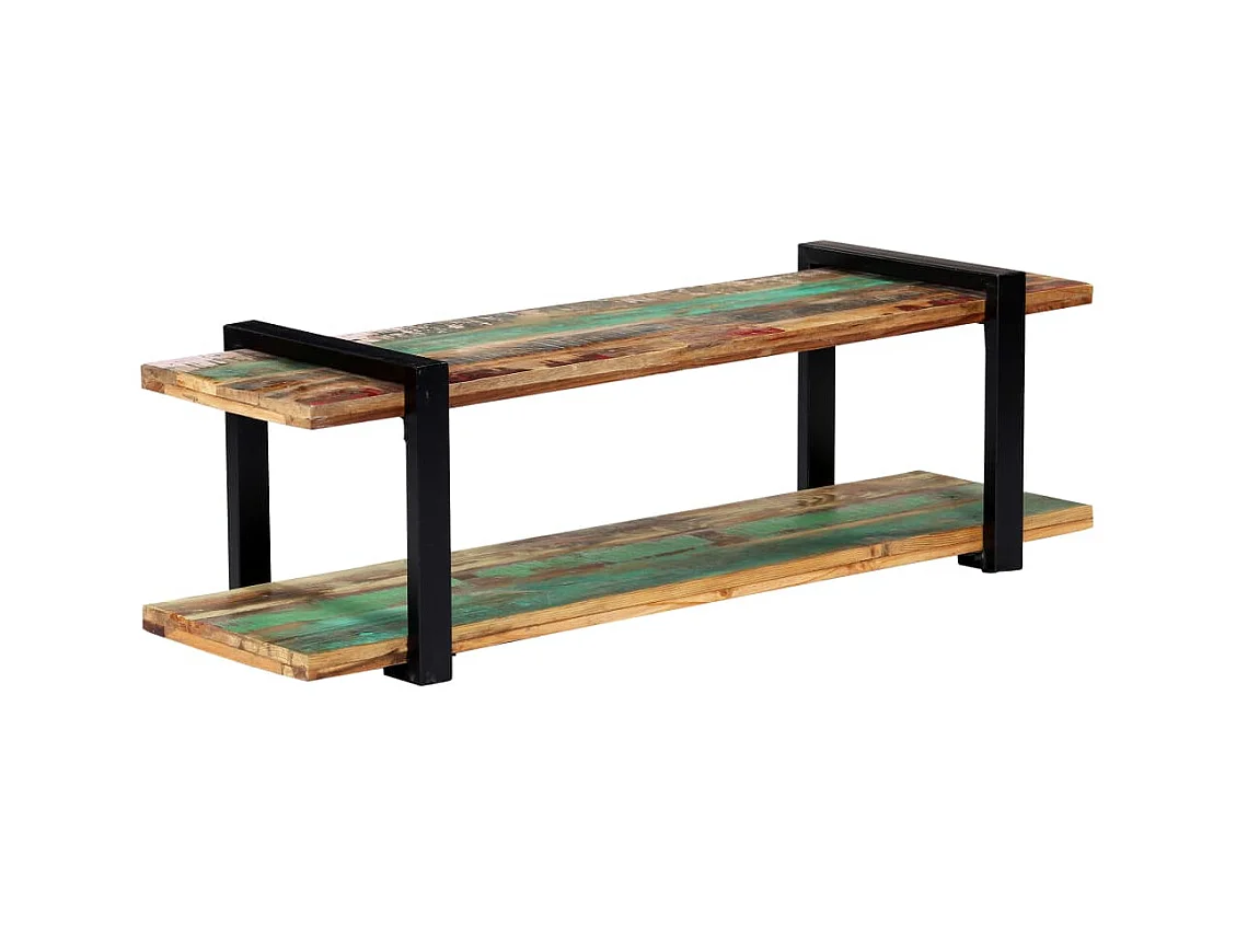 Móvel de TV Buffet de TV design prático 130 cm madeira recuperada maciça 2502067