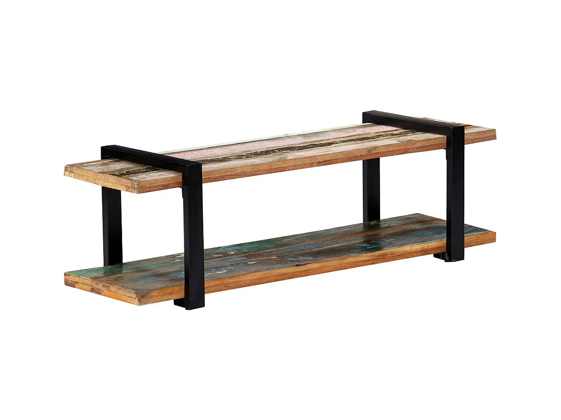 Móvel de TV Buffet de TV design prático 130 cm madeira recuperada maciça 2502067