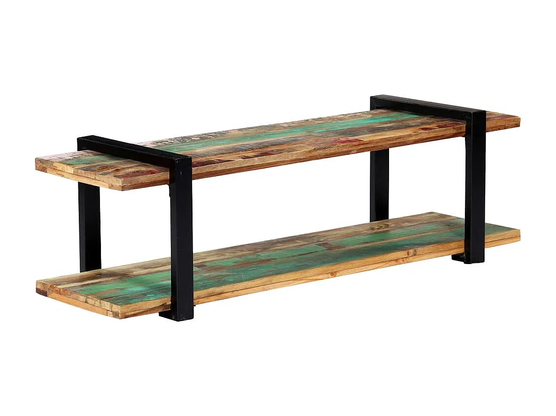 Móvel de TV Buffet de TV design prático 130 cm madeira recuperada maciça 2502067