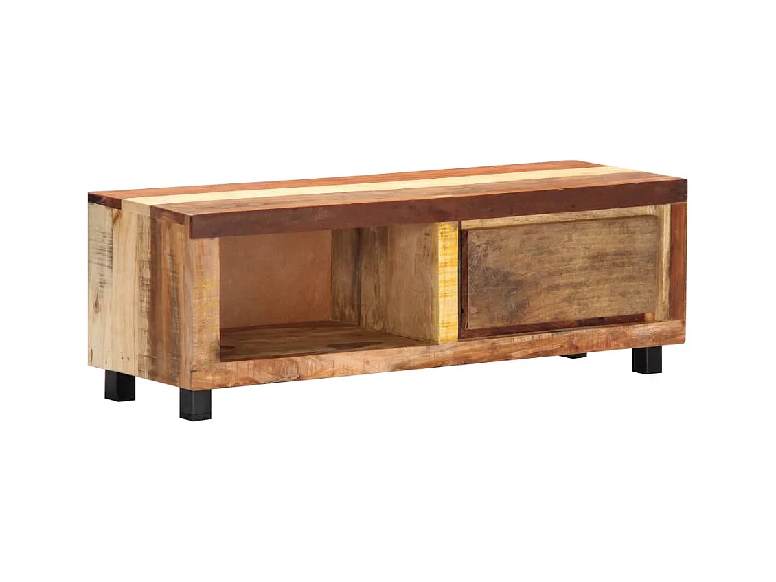 Móvel de TV Buffet de TV design prático 100 cm madeira recuperada maciça 2502046