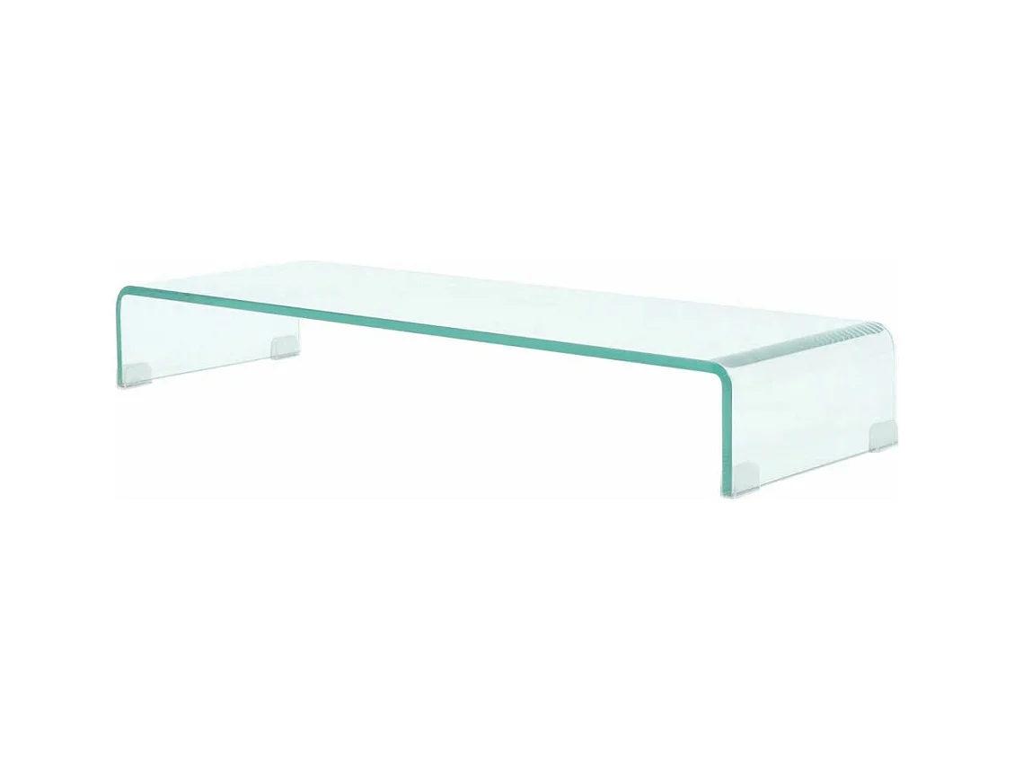 Meuble télé tv verre 90 x 30 x 13 cm 2502254