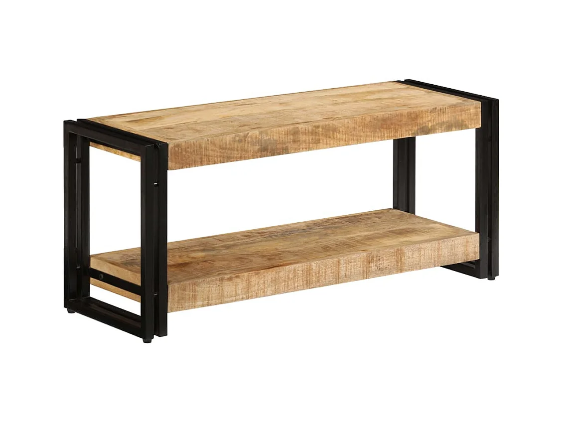 Mobile TV TV buffet dal design pratico 90 cm in legno massello di mango 2502028