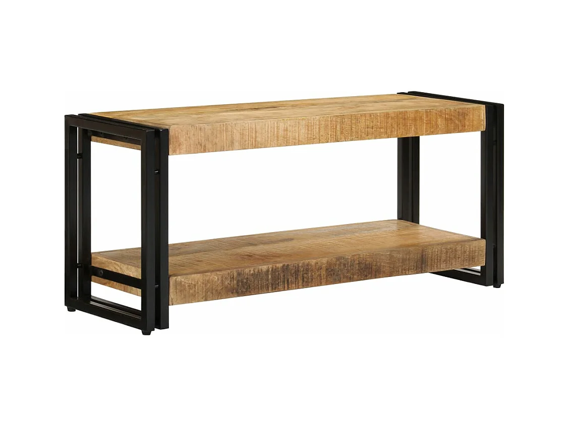 Mobile TV TV buffet dal design pratico 90 cm in legno massello di mango 2502028