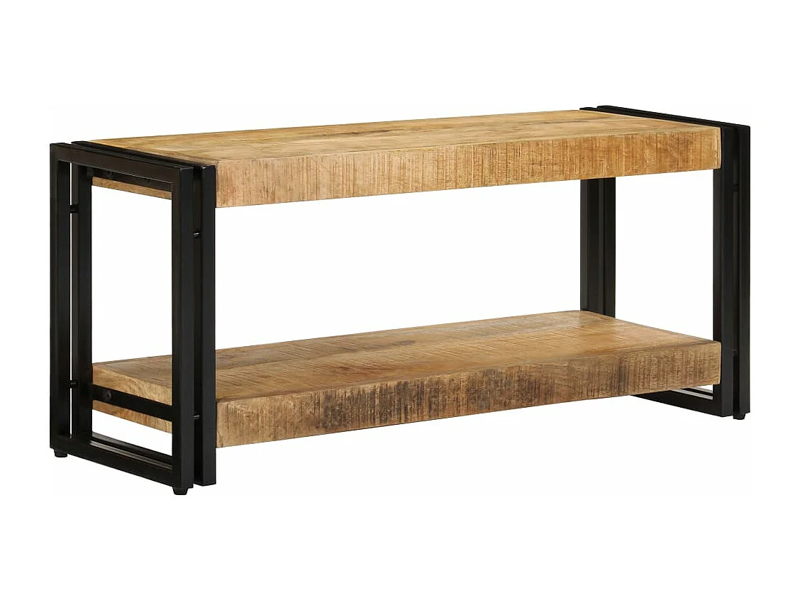 Mueble TV Buffet TV diseño práctico 90 cm madera maciza de mango 2502028