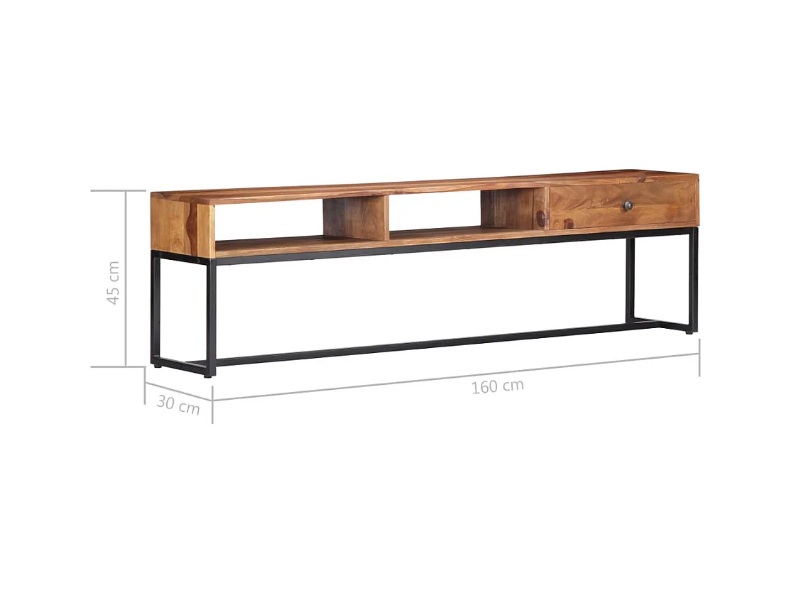 Mueble para TV Buffet para TV diseño práctico 160 cm madera maciza de sheesham 2502079