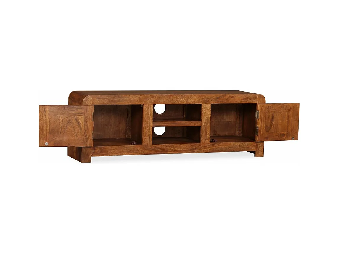 Meuble télé tv bois marron 120 x 30 x 40 cm 2502164