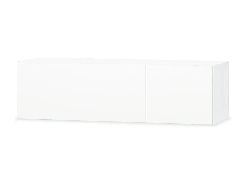 Móvel de TV aparador de TV design prático aglomerado 120 cm branco brilhante 2502058