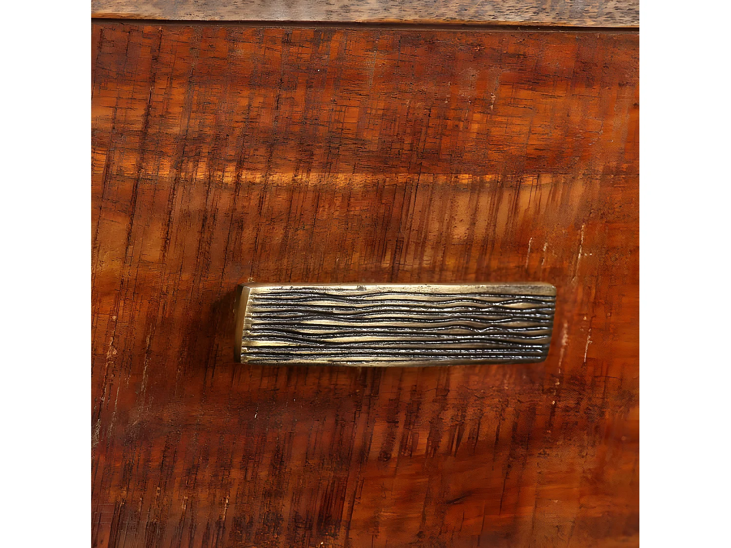 Meuble télé buffet tv télévision design pratique bois massif vintage 118 cm 2502184