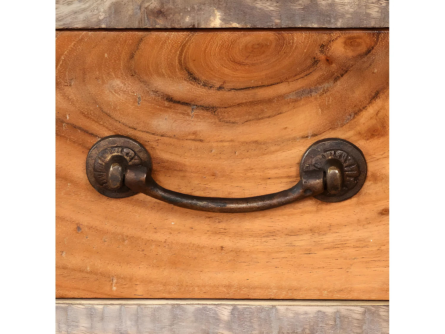 Meuble télé buffet tv télévision design pratique bois massif vintage 118 cm 2502184