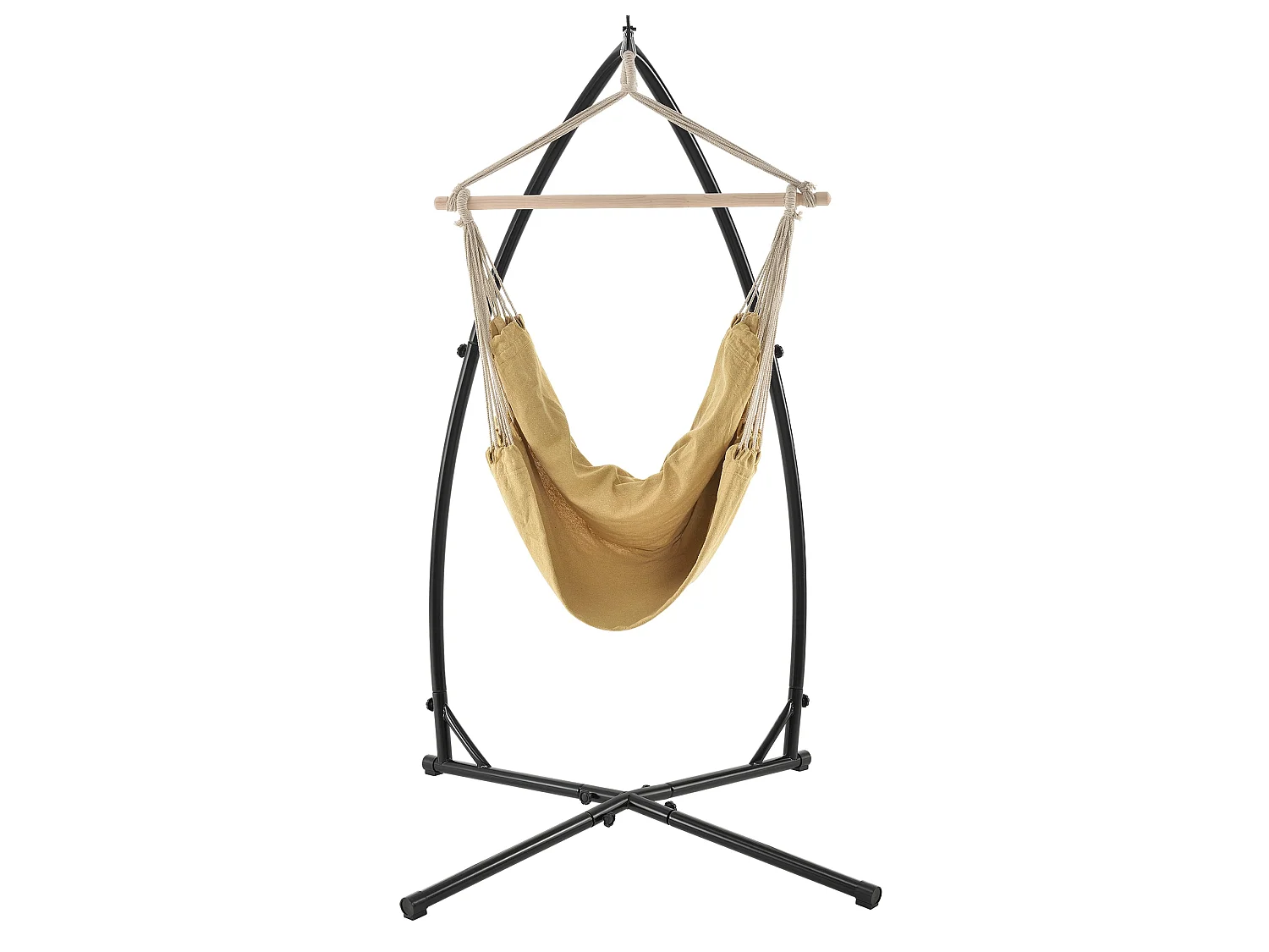 Siège suspendu fauteuil suspendu métal beige 110 x 110 x 205 cm 03_0003766