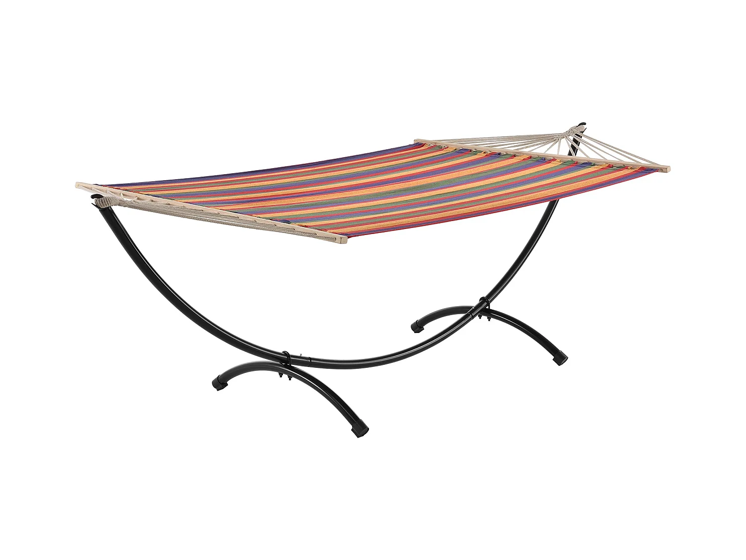Amaca con struttura in cotone poliestere metallo nero 210 cm multicolor 03_0002174