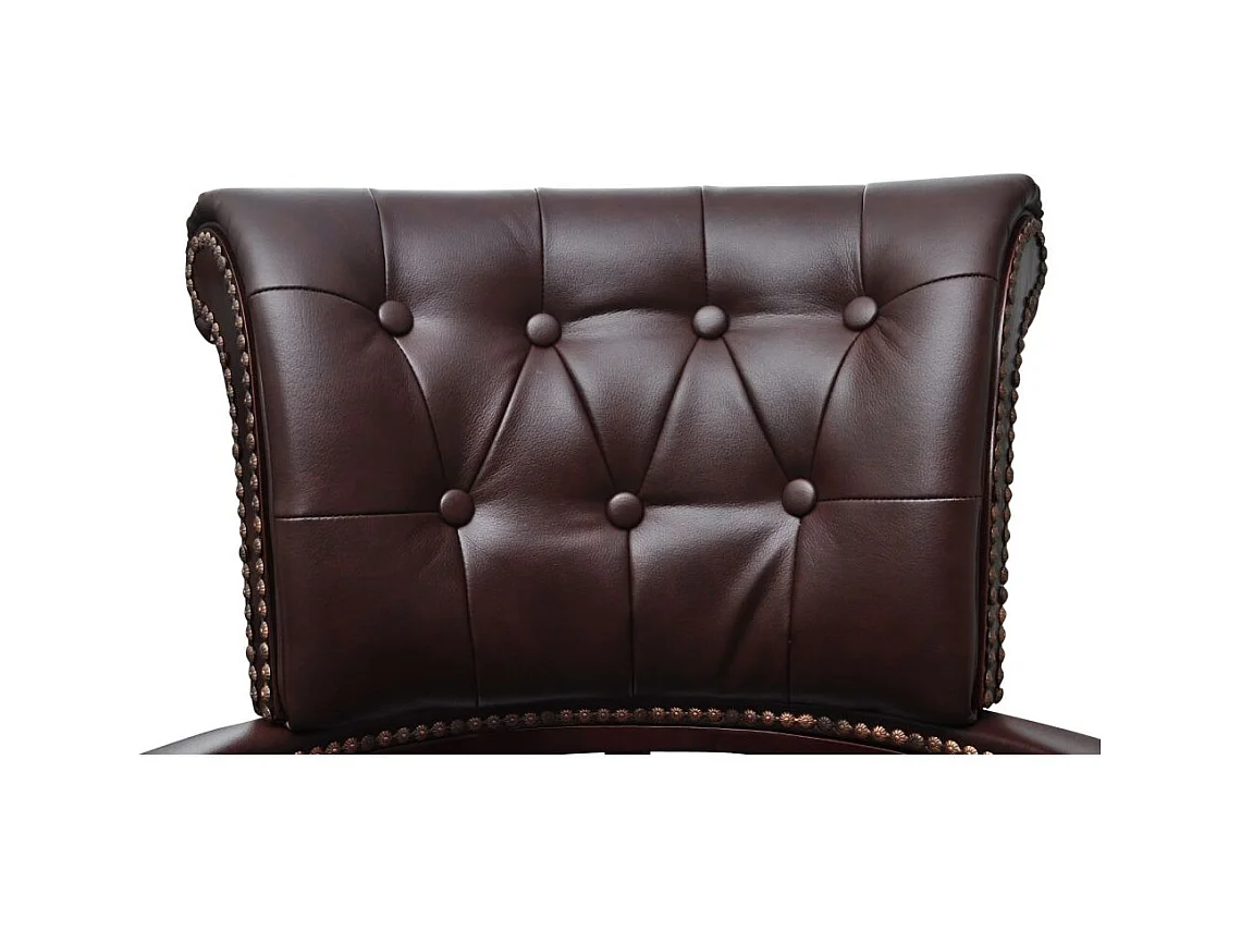 Fauteuil chaise chaise de cuir marron 62 x 50 x 104 cm 0502056