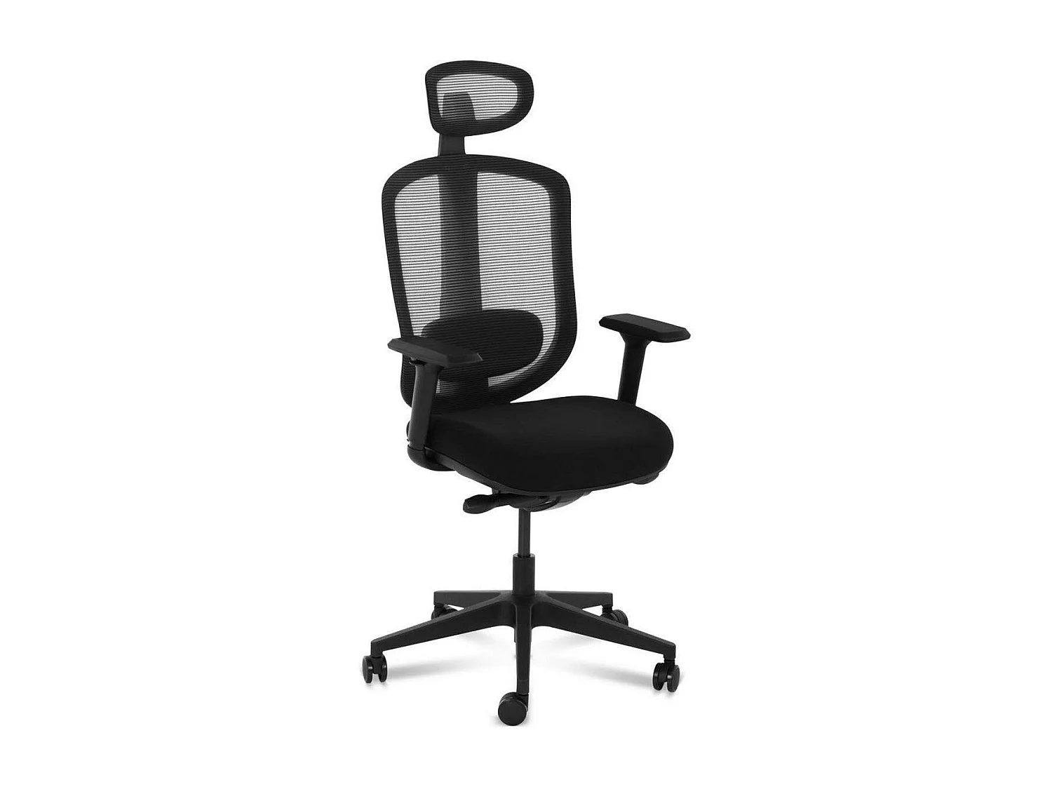 Cadeira de escritório encosto em malha encosto de cabeça e apoio lombar 150 kg preto 14_0000880