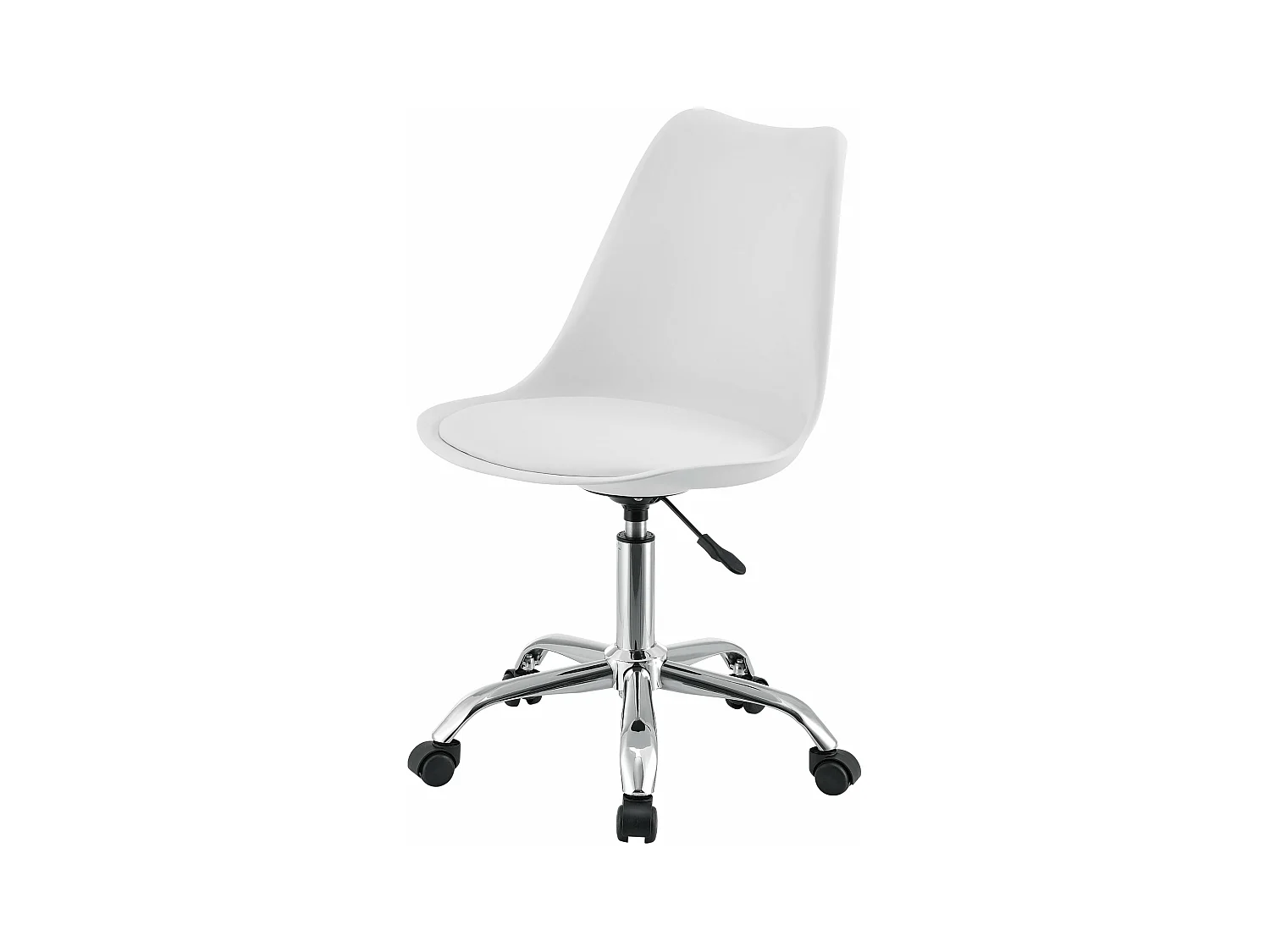 Fauteuil chaise de bureau métal blanche 48 x 55 x 83 cm 03_0004996
