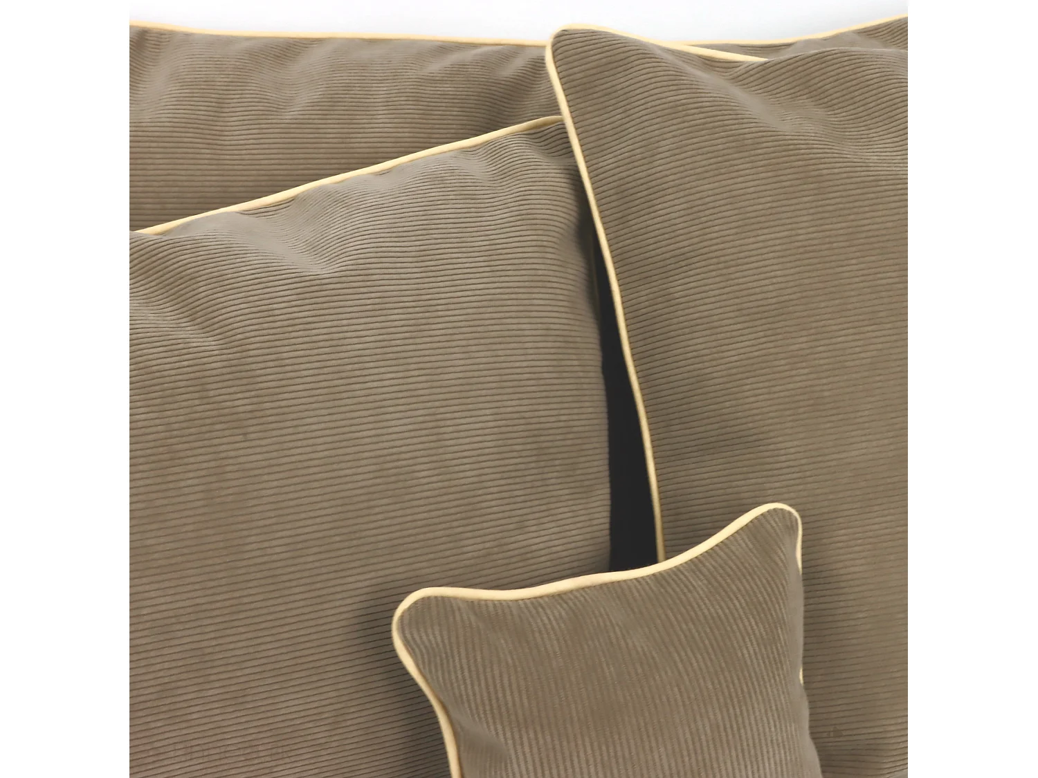 Housse de coussin 30x60 cm STARSKY Marron Ficelle