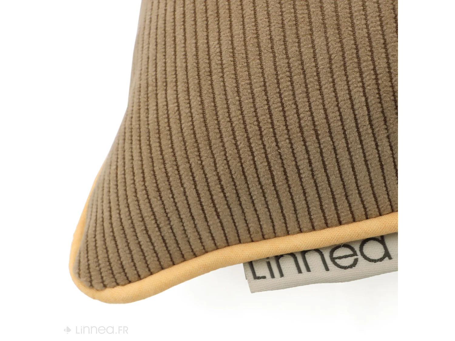 Housse de coussin 50x50 cm STARSKY Marron Ficelle