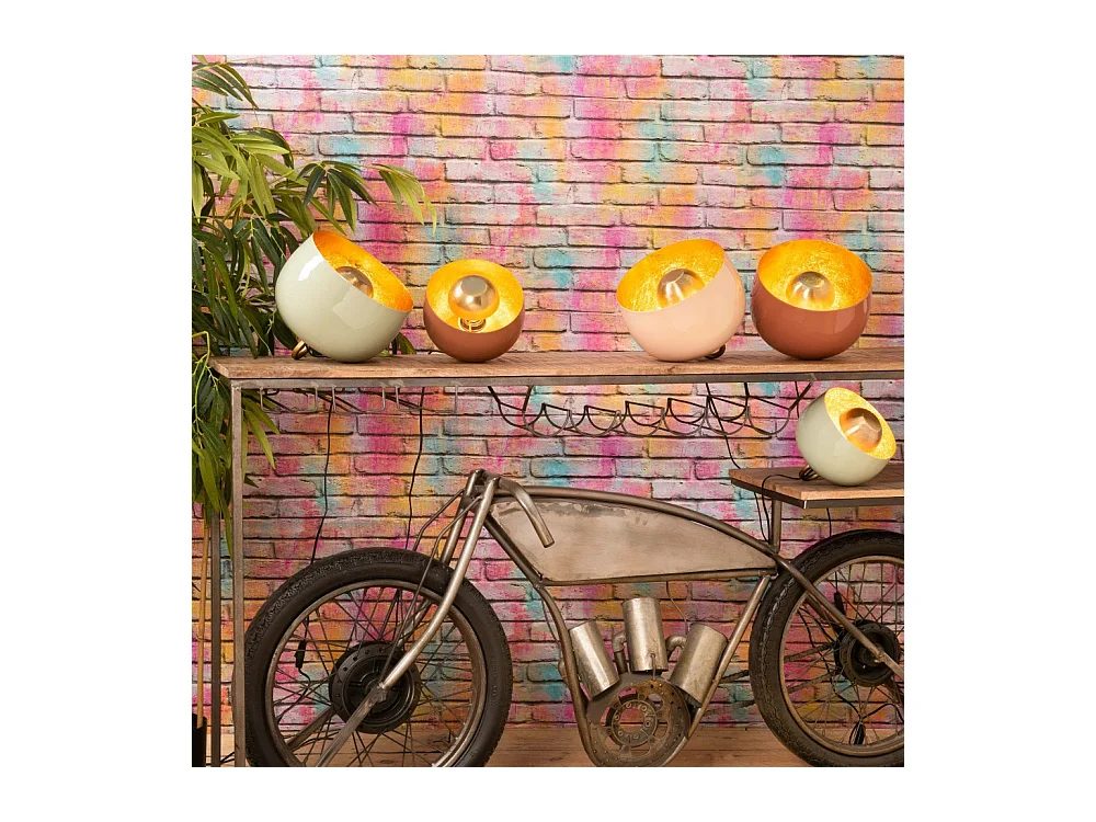 Lampe de table Samuel vert 20.5 cm