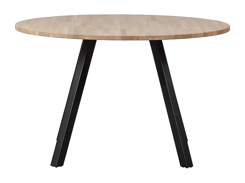 Table à manger ronde 120cm en bois de chêne FSC LAURA