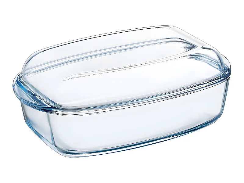 Pyrex Cocotte four rectangulaire en verre 6.5l transparent - 466a000/6343