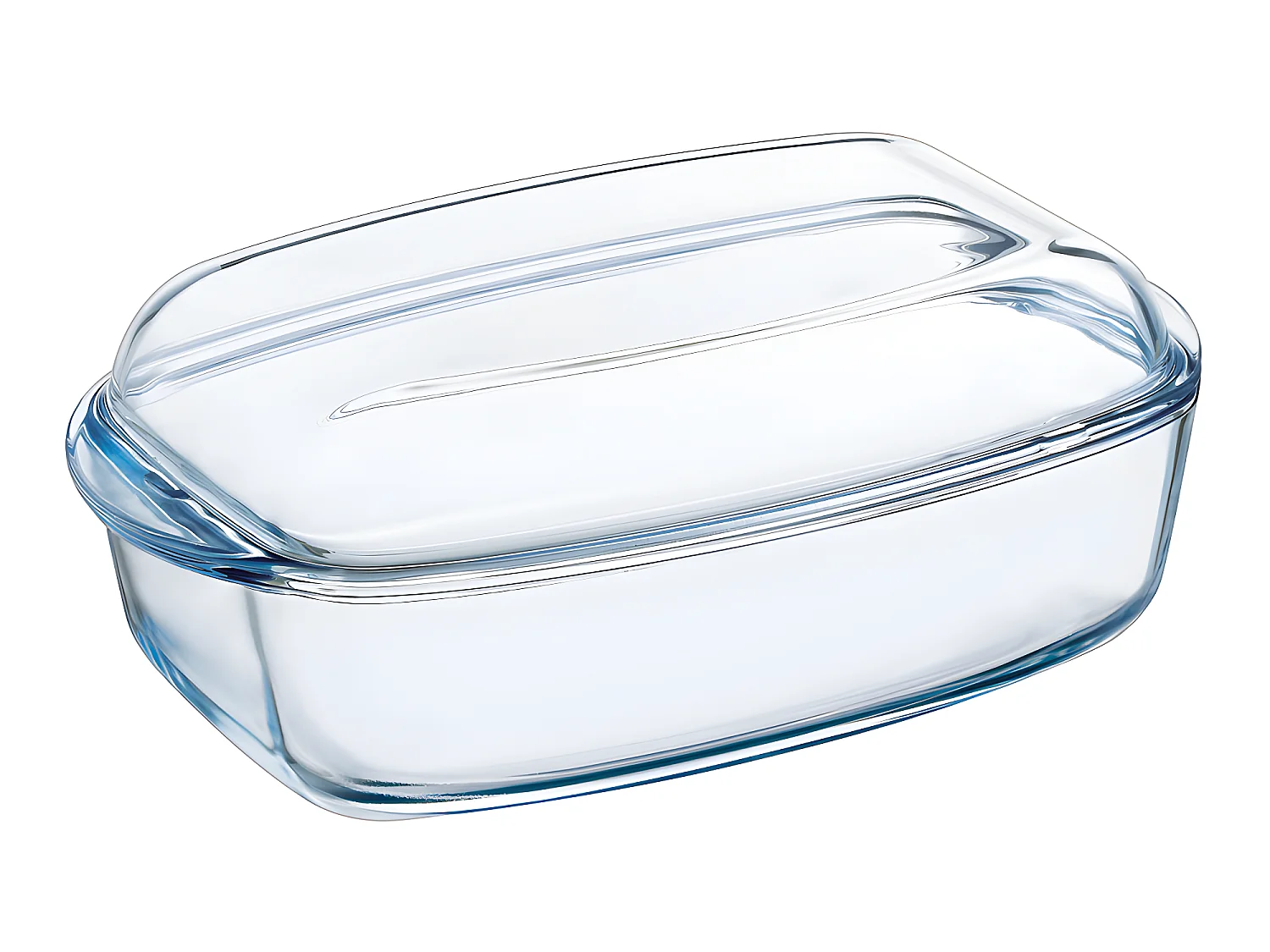 Pyrex Cocotte four rectangulaire en verre 6.5l transparent - 466a000/6343