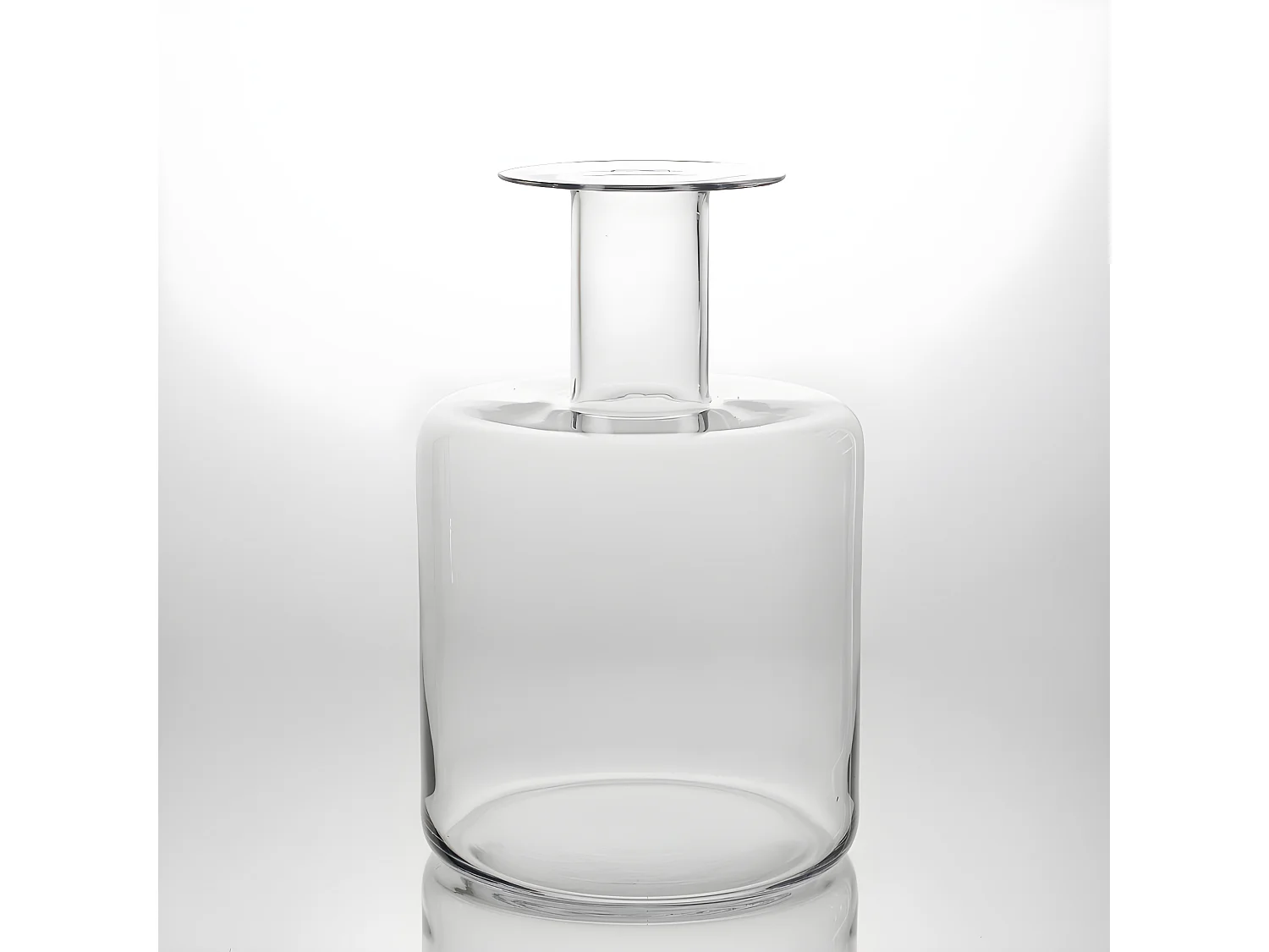 Vase bouteille design en verre