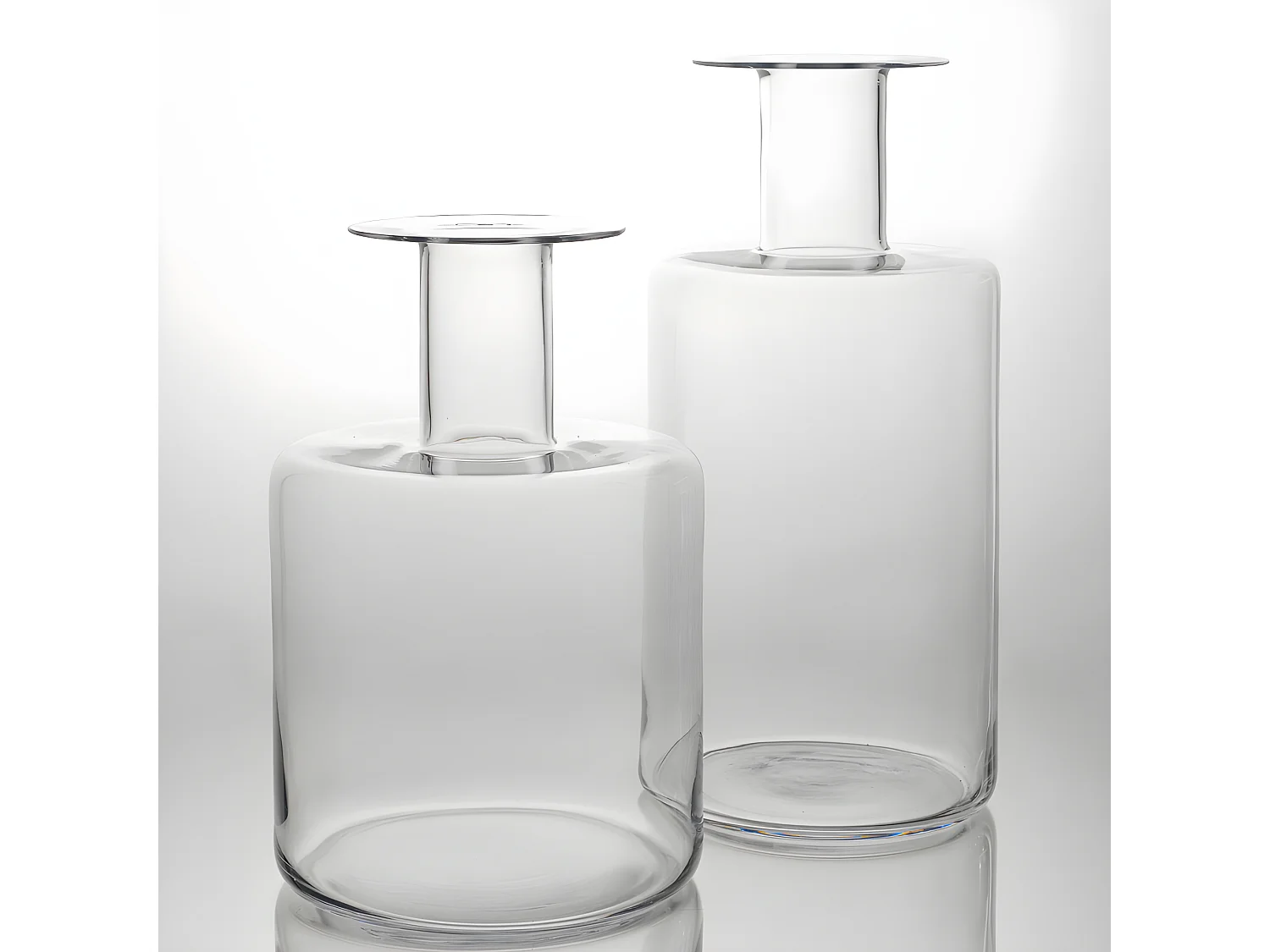 Vase bouteille design en verre