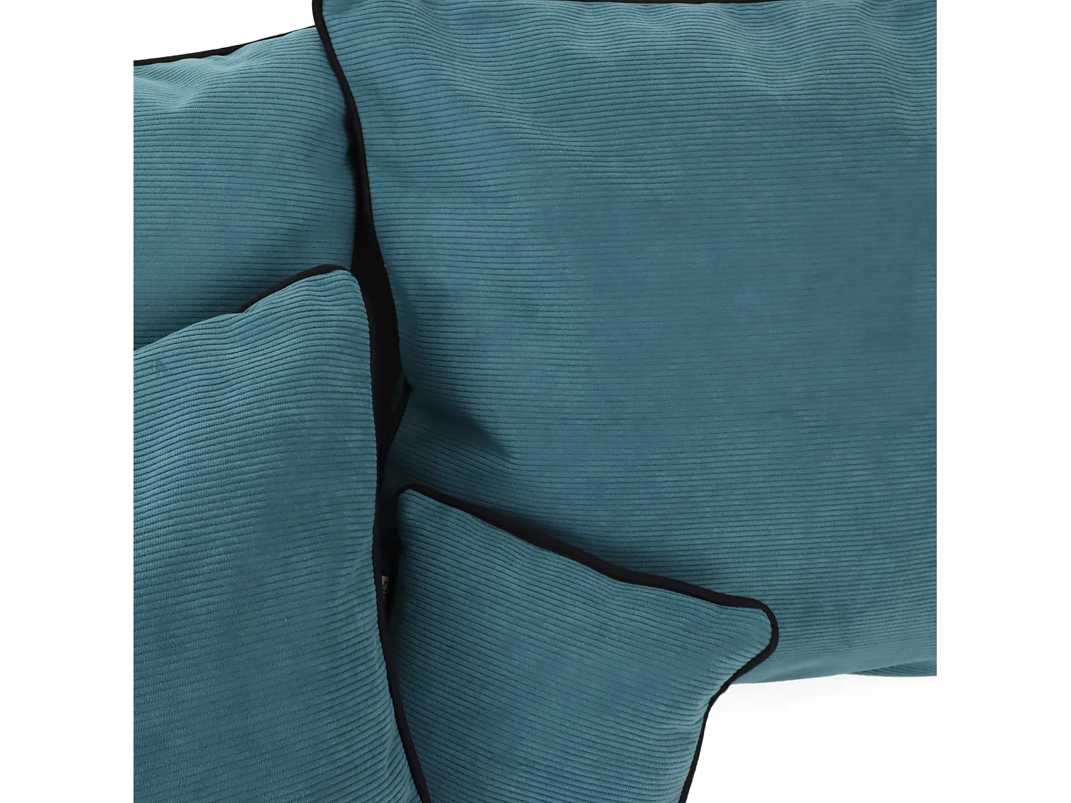 Housse de coussin 45x45 cm STARSKY Bleu Canard