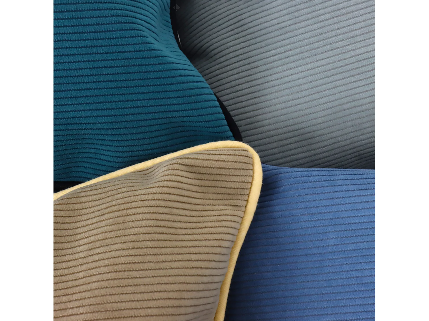 Housse de coussin 80x100 cm STARSKY Bleu Azur