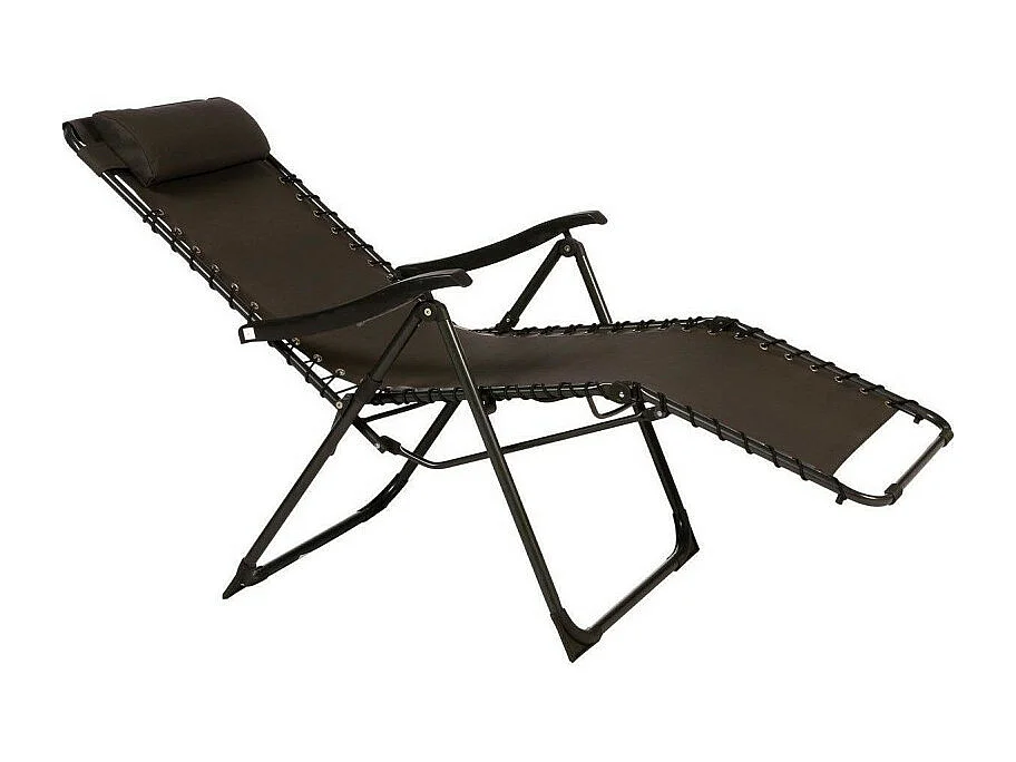 Fauteuil détente d'extérieur Hespéride Silos gris anthracite