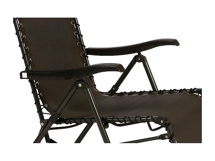 Fauteuil détente d'extérieur Hespéride Silos gris anthracite