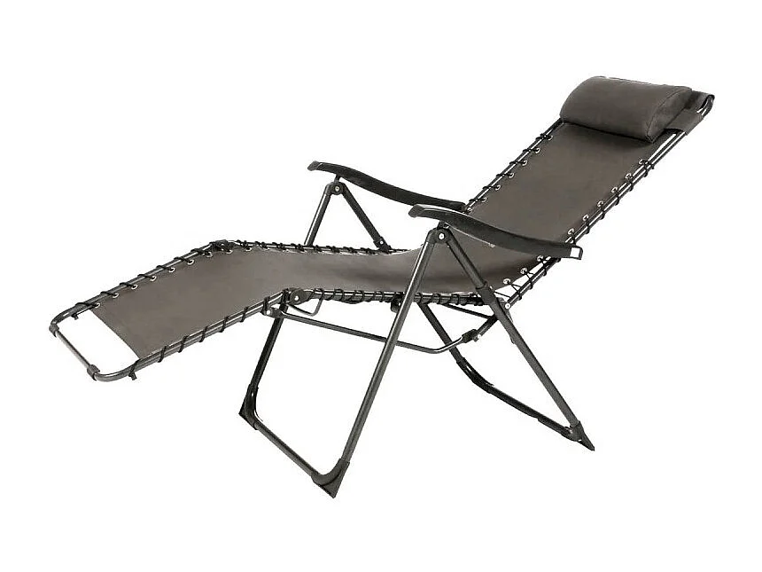 Fauteuil détente d'extérieur Hespéride Silos gris anthracite
