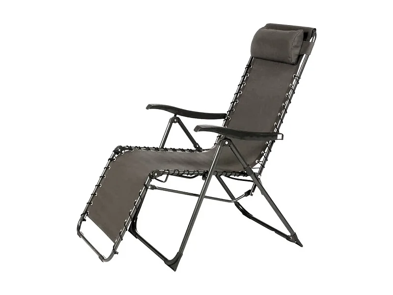 Fauteuil détente d'extérieur Hespéride Silos gris anthracite
